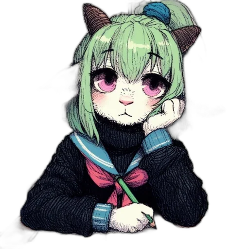 staff, creature, animal, mask, anime, pixel art, cartoon, watercolor transparent PNG cut-out