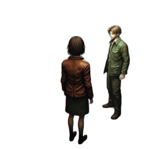jacket, robot, staff, face, concept art, pixel art, 3d render, comic book art transparent PNG cut-out
