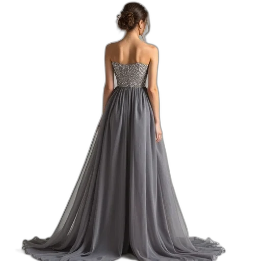 dress, dark, monochrome, blue transparent PNG cut-out