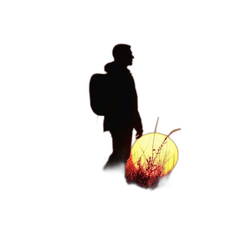 jacket, umbrella, staff, mask, concept art, 3d render, pixel art, photorealistic transparent PNG cut-out