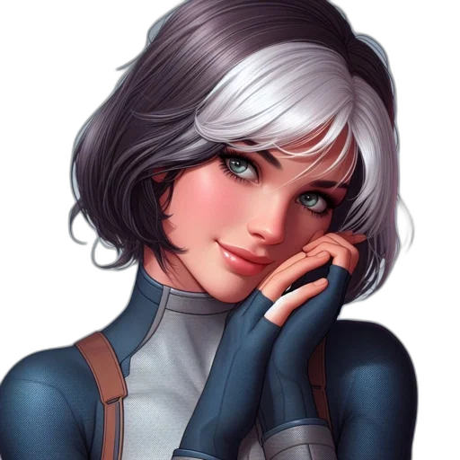 face, robot, comic book art, fantasy art, concept art, anime, blue, monochrome transparent PNG cut-out