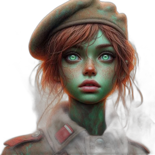 face, hat, staff, fantasy art, concept art, photorealistic, comic book art, fog transparent PNG cut-out