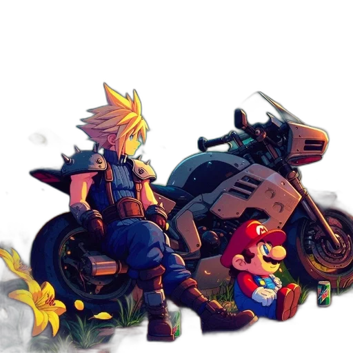 weapon, concept art, pixel art, watercolor, comic book art, fire, fog, neon lights transparent PNG cut-out