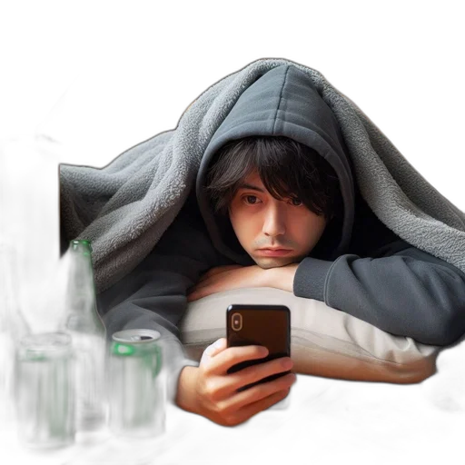 bottle, jacket, concept art, photorealistic, cyberpunk, 3d render, young, person transparent PNG cut-out