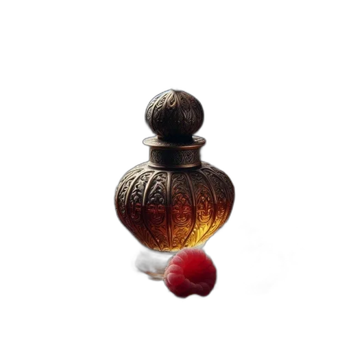 bottle, jewelry, crown, food, 3d render, photorealistic, fire, ornate transparent PNG cut-out