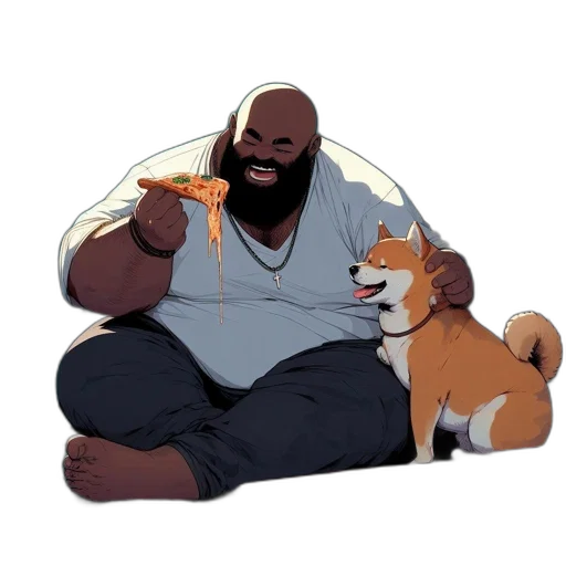 food, animal, staff, concept art, cartoon, pixel art, fantasy art, man transparent PNG cut-out