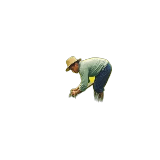 hat, staff, animal, creature, pixel art, artist, painting, shows transparent PNG cut-out