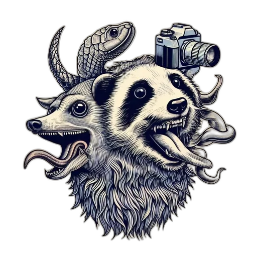 animal, creature, weapon, staff, concept art, fantasy art, watercolor, pixel art transparent PNG cut-out