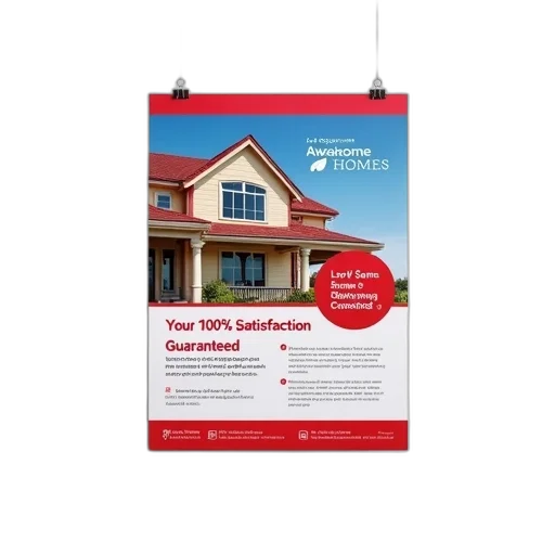 flyer, red, white, color, scheme, displayed, features, large transparent PNG cut-out