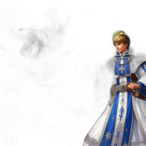 sword, staff, dress, concept art, fantasy art, 3d render, photorealistic, blue transparent PNG cut-out