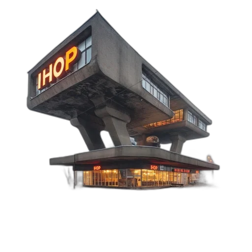 building, food, hat, furniture, concept art, 3d render, cyberpunk, pixel art transparent PNG cut-out