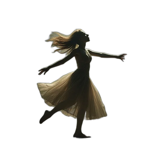 dress, hair, staff, mask transparent PNG cut-out