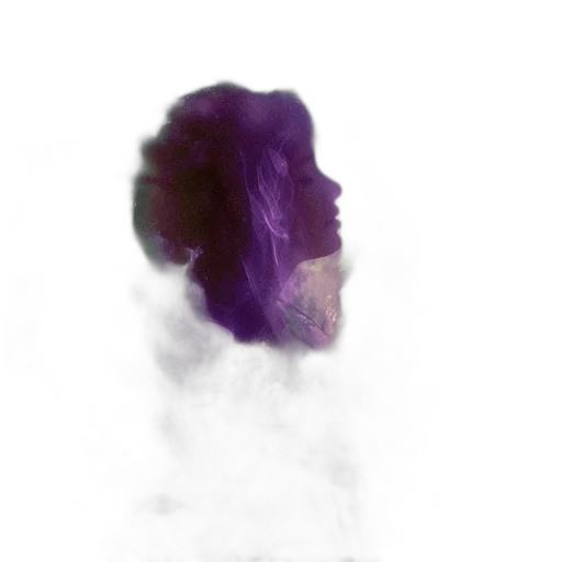face, hair, mask, crown, photorealistic, concept art, 3d render, vaporwave transparent PNG cut-out