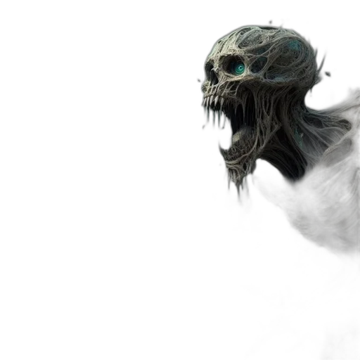 mask, creature, dragon, face, concept art, fantasy art, 3d render, photorealistic transparent PNG cut-out