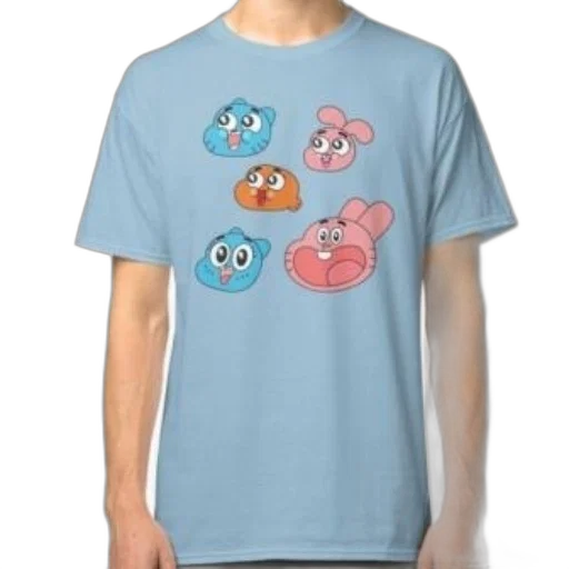 vaporwave, pastel, blue, light, t-shirt, featuring, colorful, cartoon transparent PNG cut-out