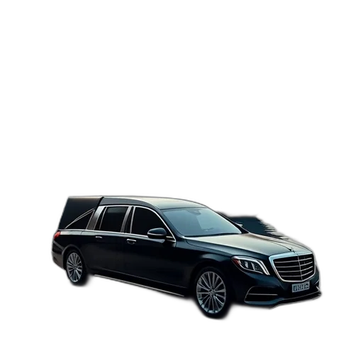car, 3d render, photorealistic, funeral, parked, next, yacht, displayed transparent PNG cut-out