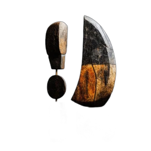 jewelry, furniture, mask, weapon, concept art, 3d render, photorealistic, earth tones transparent PNG cut-out