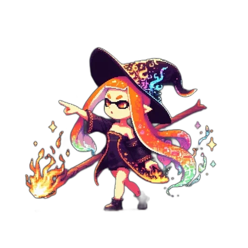 staff, weapon, hat, jacket transparent PNG cut-out