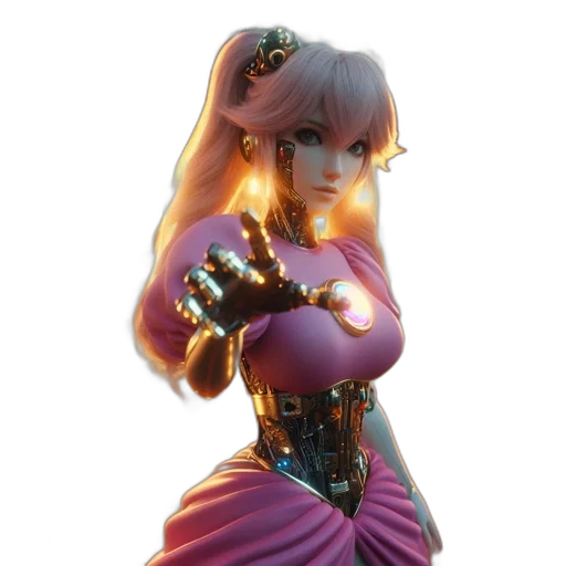 weapon, dress, staff, dragon, concept art, 3d render, fantasy art, anime transparent PNG cut-out