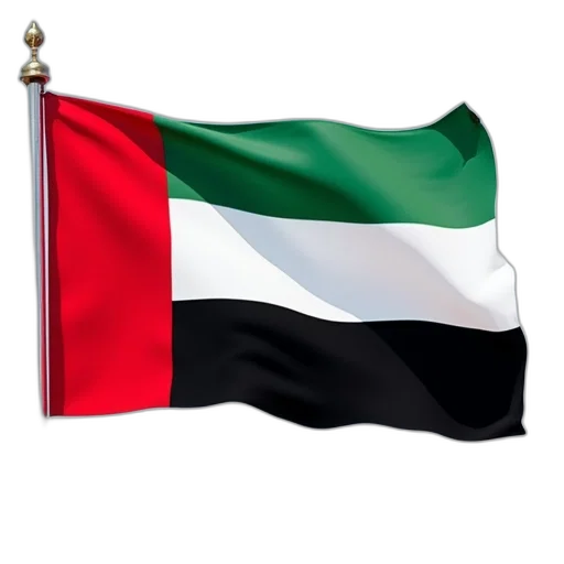 united, arab, emirates, flag transparent PNG cut-out