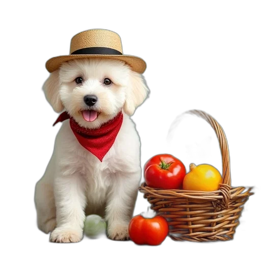 hat, food, animal, staff transparent PNG cut-out