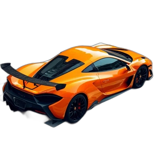 car, weapon, 3d render, photorealistic, concept art, sleek, orange, sports transparent PNG cut-out