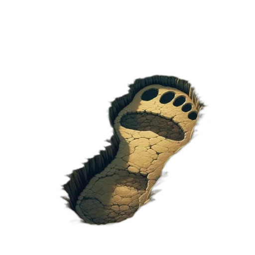 shoes, creature, animal, staff, concept art, 3d render, pixel art, watercolor transparent PNG cut-out