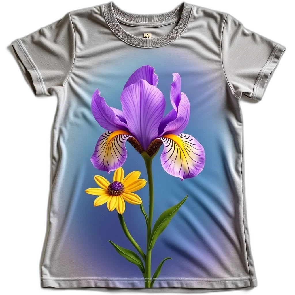 flower, dress, 3d render, photorealistic, vaporwave, fantasy art, colorful, dark transparent PNG cut-out