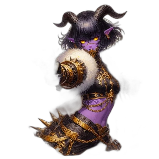 staff, dragon, dress, fantasy art transparent PNG cut-out