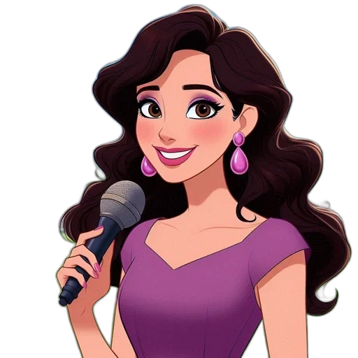 cartoon, concept art, photorealistic, pixel art, animated, female, character, brown transparent PNG cut-out