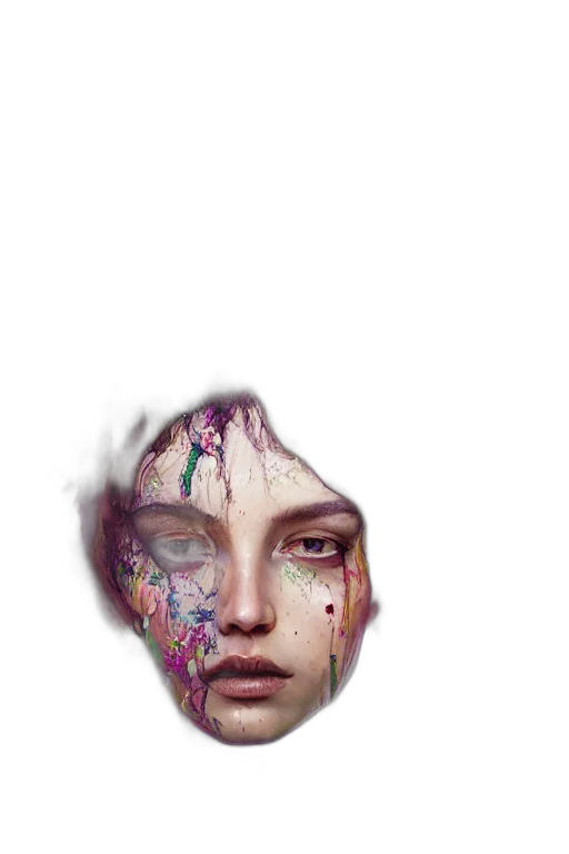 face, mask, creature, robot transparent PNG cut-out
