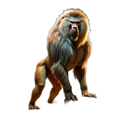 animal, creature, staff, concept art, fantasy art, 3d render, photorealistic, impressive transparent PNG cut-out