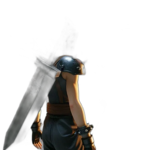 weapon, sword, staff, mask, concept art, fantasy art, cyberpunk, 3d render transparent PNG cut-out