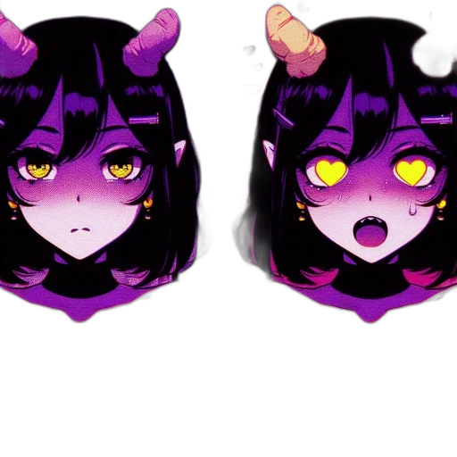 mask, creature, face, pixel art, anime, concept art, cartoon, dark transparent PNG cut-out