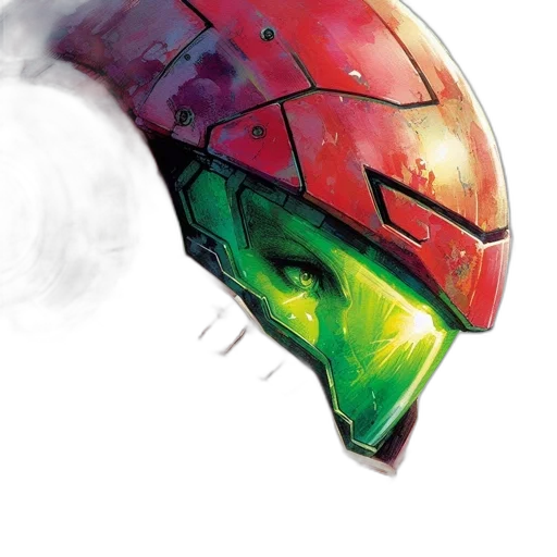 mask, robot, face, hat, concept art, comic book art, watercolor, photorealistic transparent PNG cut-out