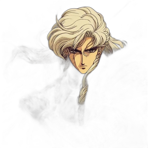 face, hair, mask, staff, concept art, fantasy art, watercolor, comic book art transparent PNG cut-out