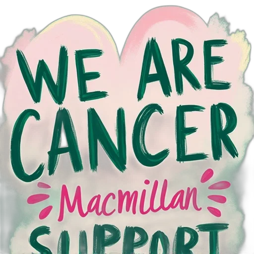 text, macmillan, cancer, support transparent PNG cut-out