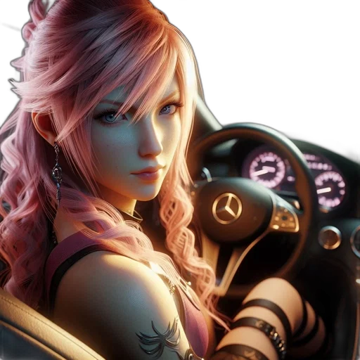 car, jewelry, concept art, fantasy art, photorealistic, cyberpunk, pastel, neon transparent PNG cut-out