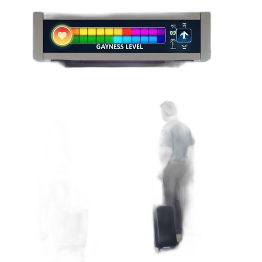 robot, staff, jacket, umbrella, concept art, vaporwave, cyberpunk, 3d render transparent PNG cut-out