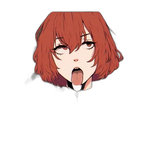 face, hair, creature, mask, anime, pixel art, concept art, cartoon transparent PNG cut-out