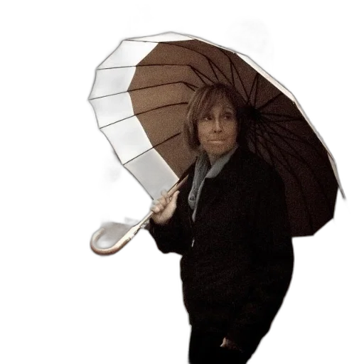umbrella, hat, jacket, staff transparent PNG cut-out