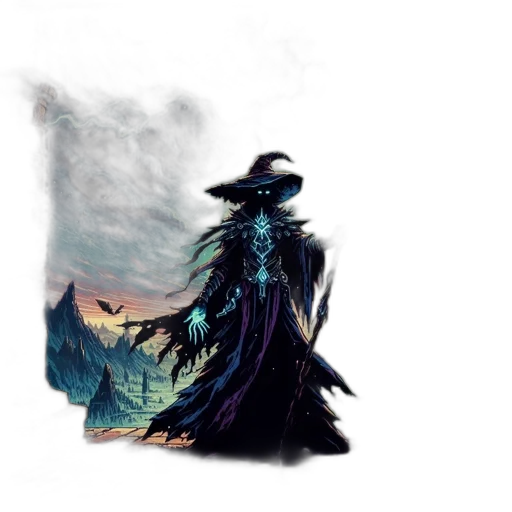 hat, dragon, mask, dress, concept art, fantasy art, pixel art, watercolor transparent PNG cut-out
