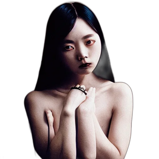 jewelry, dress, face, creature transparent PNG cut-out