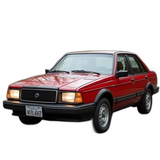 car, photorealistic, 1987, subarunt transparent PNG cut-out
