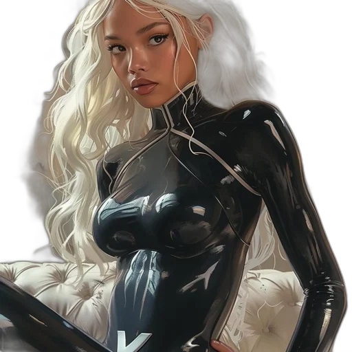 comic book art, concept art, fantasy art, photorealistic, underwater, dark, monochrome, storm transparent PNG cut-out