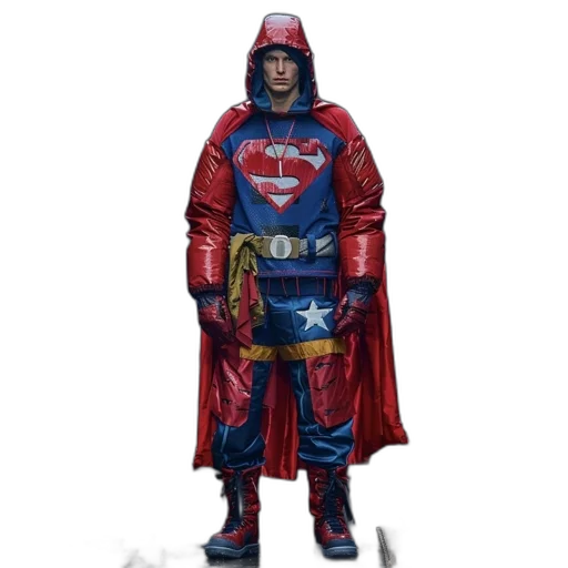 jacket, concept art, comic book art, 3d render, fantasy art, person, wears, red transparent PNG cut-out