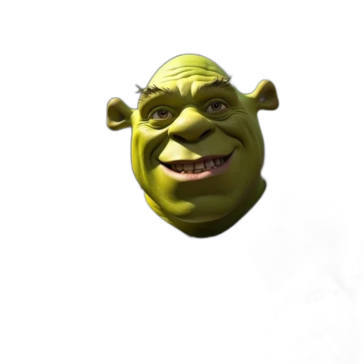 face, mask, creature, animal, 3d render, photorealistic, concept art, cartoon transparent PNG cut-out