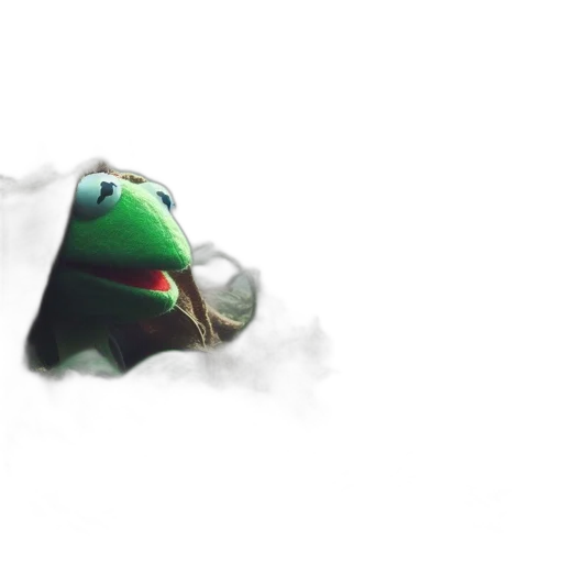 dragon, creature, hat, animal, 3d render, concept art, snow, fog transparent PNG cut-out