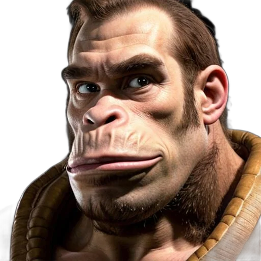 face, animal, creature, mask, photorealistic, concept art, 3d render, cartoon transparent PNG cut-out
