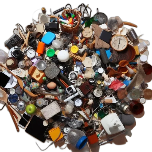 jewelry, furniture, robot, crown, earth tones, disordered, assemblage, assorted transparent PNG cut-out